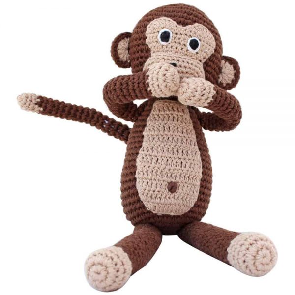 Kuscheltier Affe CHARLIE an der Garderobe