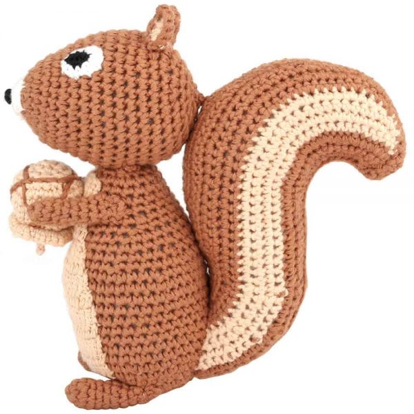 Gehäkeltes Eichhörnchen-Kuscheltier für Babys von Sindibaba®