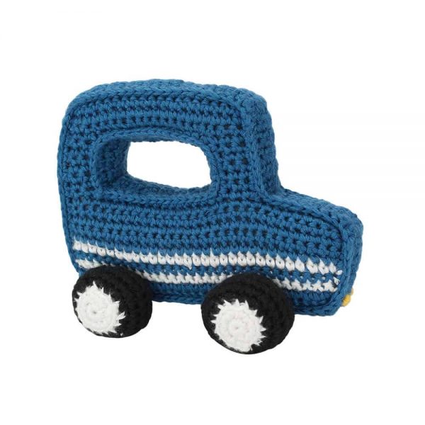Geländewagen gehäkelt (blau) "Jeep"-förmiges Greifspielzeug