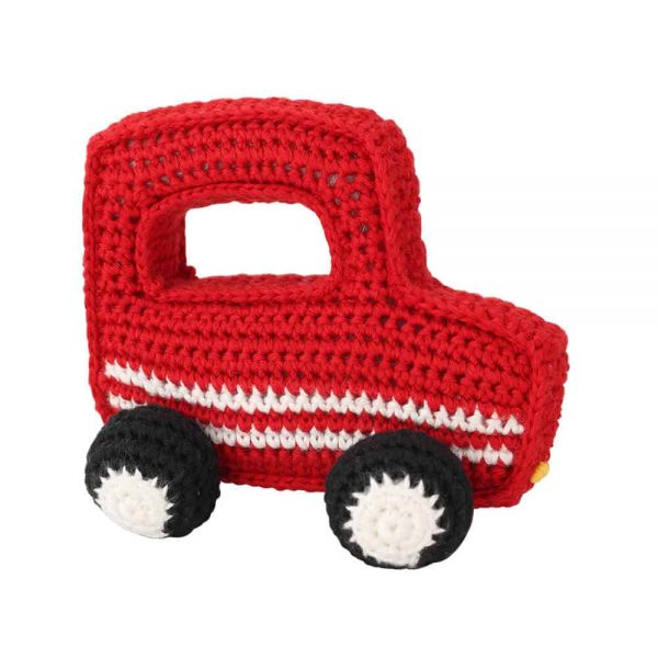 Geländewagen gehäkelt (Rot) "Jeep"-förmiges Greifspielzeug