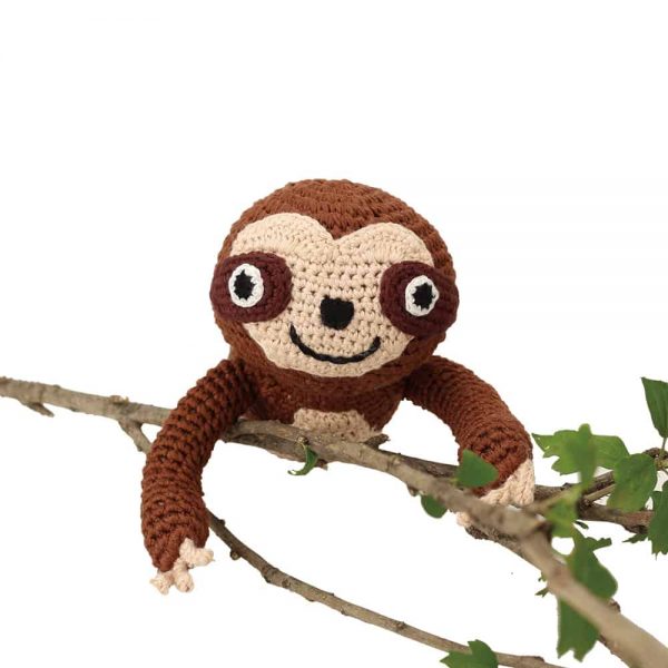 12453 Faultier Sleepy in braun-beige auf Baum