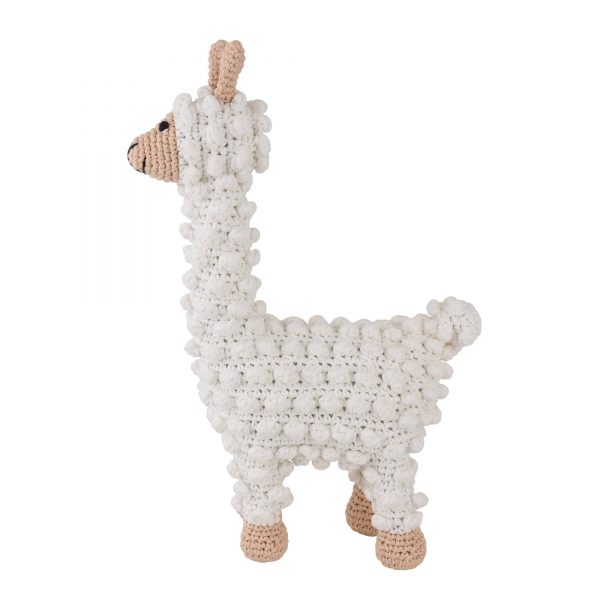Gehäkeltes Kuscheltier Lama LUKE (Seitenansicht)